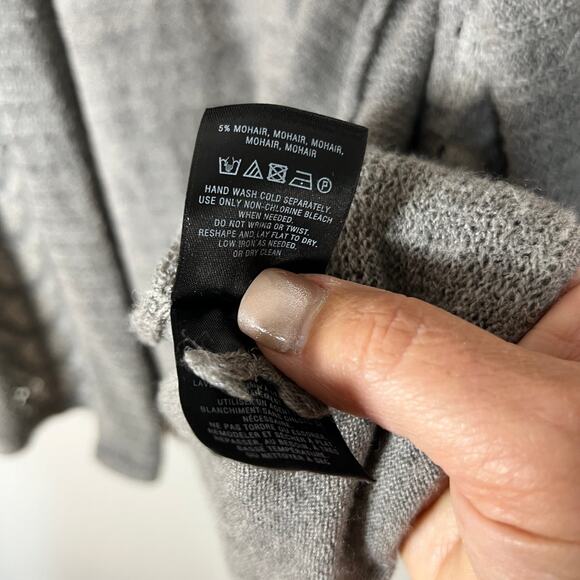 Knitted & Knotted by Anthropologie Wool Blend Messina Cardigan Women's XS Gray - Picture 8 of 8